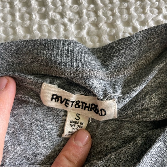 Madewell and Rivet and thread long sleeve tee shirt lot gray S - Picture 1 of 2
